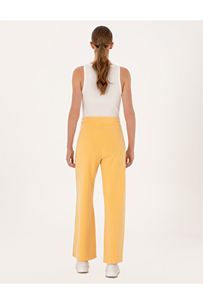 Pierre Cardin Sarı Flare Fit Modal Karışımlı Eşofman Altı 50301405-VR044