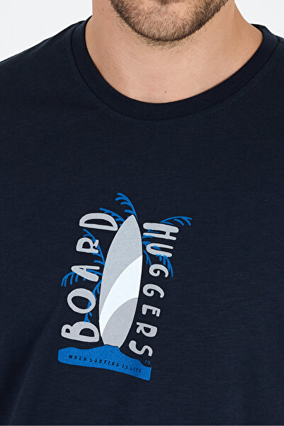 Rodi Men's 100% Cotton Crew Neck Short Sleeve Printed T-Shirt Comfortable and Stylish Casual Men's T-Shirt 0007