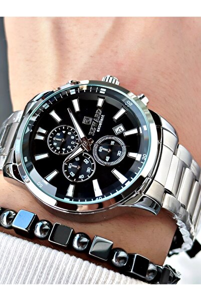 Reward Gümüş Renk Fonksiyonlu Çelik Kordon Erkek Kol Saati + BİLEKLİK HEDİYELİ