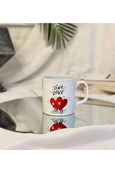 Mu Art Ahşap كوب بتصميم One Love من Giftmoda