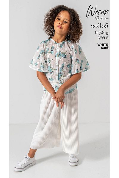 Wecan Girl's Pleated Pants