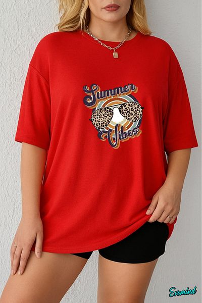 Evomind 1 T-Shirt Is a Gift for Purchases of 5 or More in the Cart - Large Size Summer Printed T-Shirt
