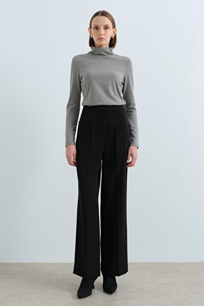 Nihan Bol Paça Pantolon Siyah