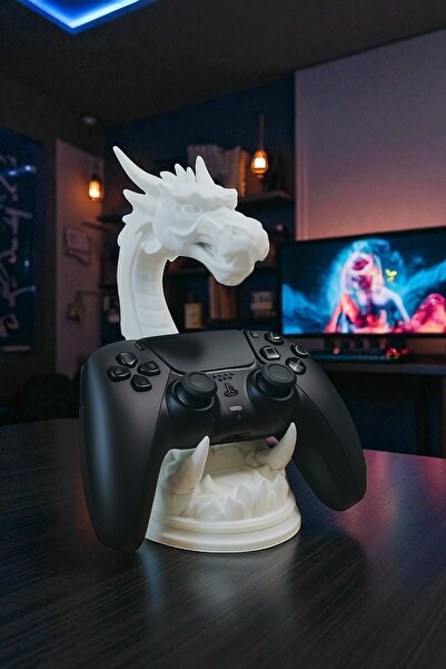 ceatly Ejderha Tasarımlı PS5 Kol Standı – Şık ve Dayanıklı Organizer