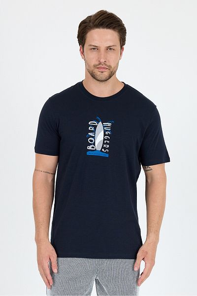Rodi Men's 100% Cotton Crew Neck Short Sleeve Printed T-Shirt Comfortable and Stylish Casual Men's T-Shirt 0007