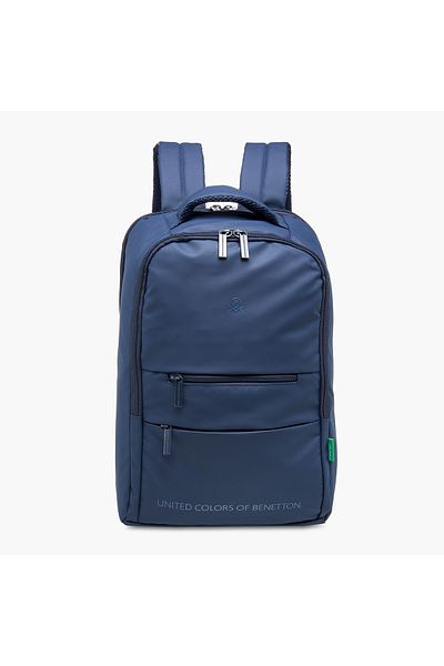 United Colors of Benetton UCB 18-inch Solid Backpack with Adjustable Straps and Zip Closure - 44x30x16 cms