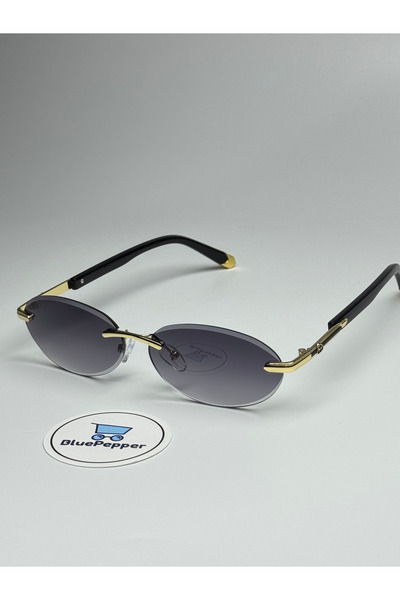 BluePepper Mayberk Black Sunglasses Gold Frame 50-20-142 Ekartman