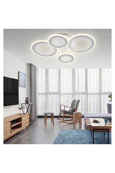 Sueva Πολυέλαιος με χάντρες LED με τηλεχειριστήριο Wifi 2.4g, φως/κρύο/ζεστό/...