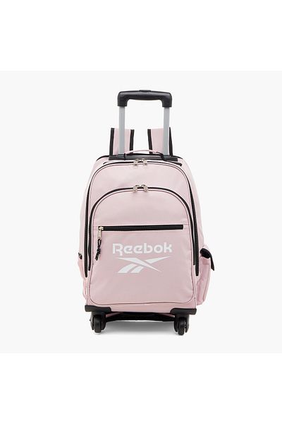 Reebok Logo Print Softcase Trolley Bag with Retractable Handle