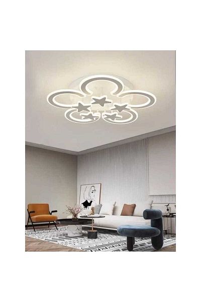 Sueva LED Star Chandelier With 2.4G Wifi Remote Control Light/Cold/Warm/Neutral Adjustable Intensity