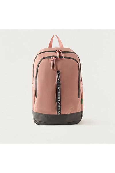 United Colors of Benetton UCB Solid 18-inch Backpack with Adjustable Straps - 29x15x45 cms