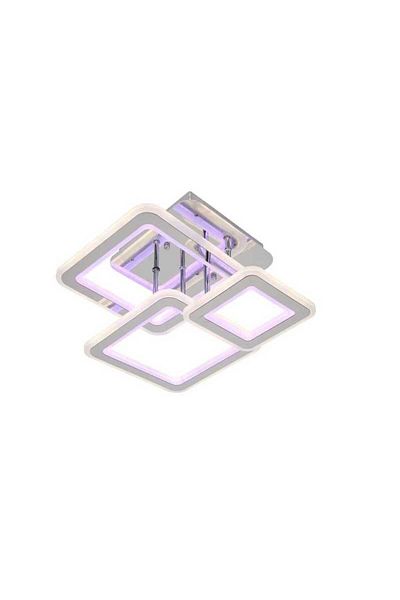Sueva Square Led Chandelier Stainless Steel With 2.4g Wifi Remote Control Light/cold/warm/neutral