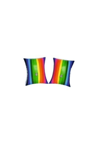osman kızılkaya Bermuda Colorful Striped Oversleeve 3-6 Years 30 cm 47029-C