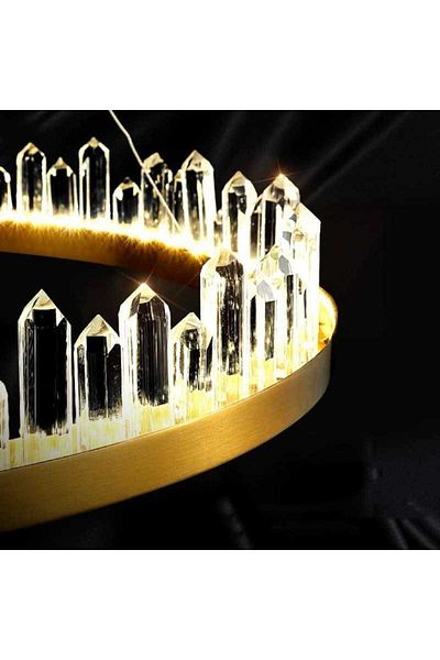 Sueva Led Chandelier D60cm Crystal With 2.4g Wifi Remote Control Light/cold/warm/neutral Intensity
