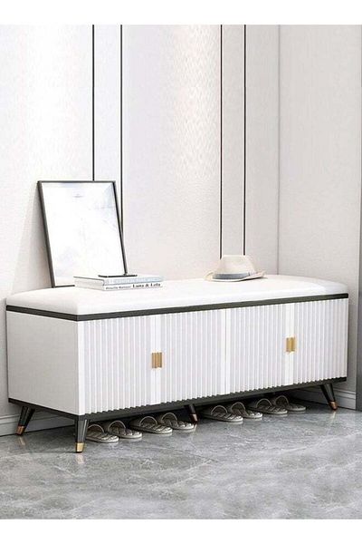 Raffine Modern Stylish Nordic Design Shoes Organizer Stand Shoe Change Stool Household Soft Cushion Footstoo