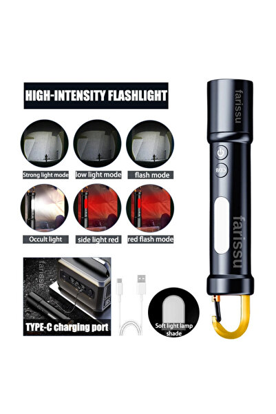 farissu OR-723 Şarjlı Balıkçı Feneri | 3000 Lümen | Type-C Girişli | 50-70W |...