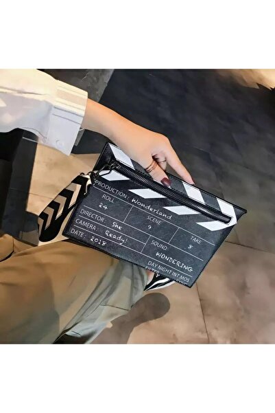 Tessero Geanta de dama pentru umar tip plic, model clapeta pentru film, maner...