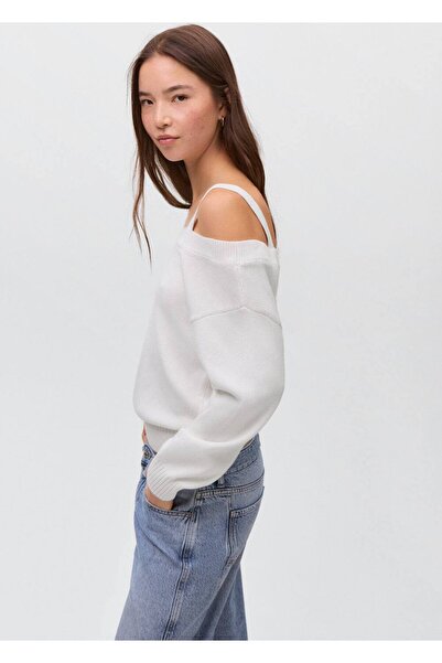 Mango Teen Cut out detaylı triko kazak