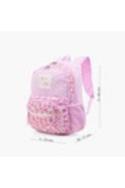Pepe Jeans Floral Print 18-inch Backpack with Adjustable Straps - 33x46x17 cms