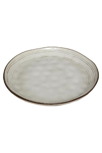 Secret de Gourmet Sandstone Flower Dinner Plate Grey 26cm