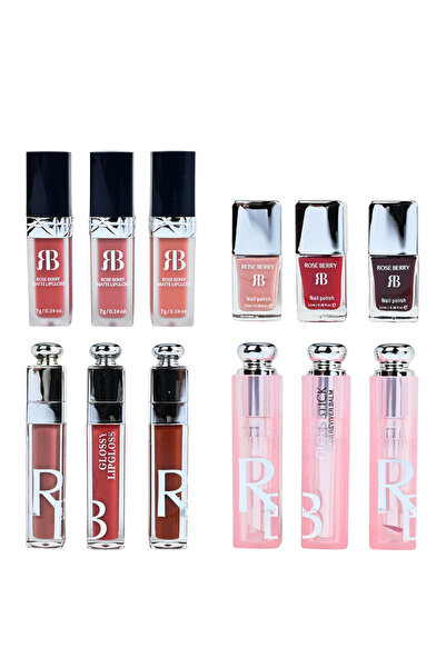 roseberry Rose Berry Make Up Set | طقم مكياج روز بيري (لإطلالة متكاملة)