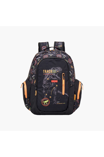 Mayfair حقيبة ظهر مايفير بطبعة ديناصور، مكونة من حجرتين وسحاب إغلاق - 42×29×20 سم