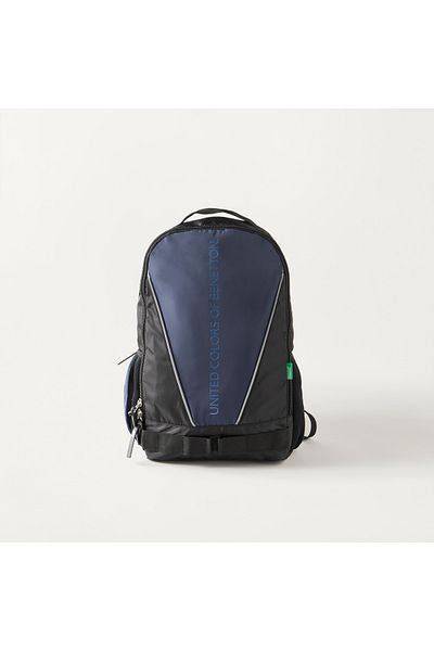 United Colors of Benetton UCB Solid 18-inch Backpack with Adjustable Straps - 28x15x43 cms