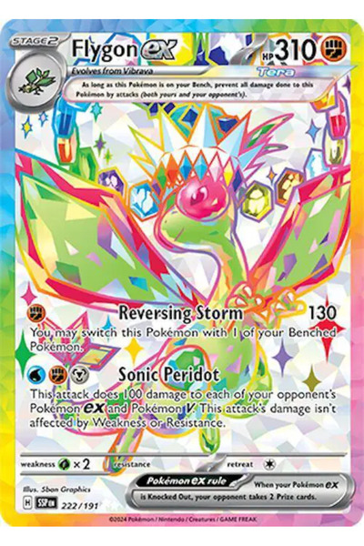 Pokemon TCG Flygon Ex 222/191 Ultra Rare Game Card
