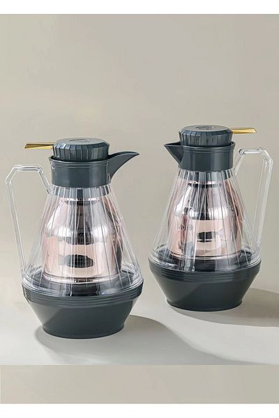 DVINA Royal Camel 2-Piece Ice Thermos Set 1L + 1L