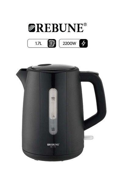 RİBBON Ribbon Electric Kettle 2200W with Water Filter, 1.7L