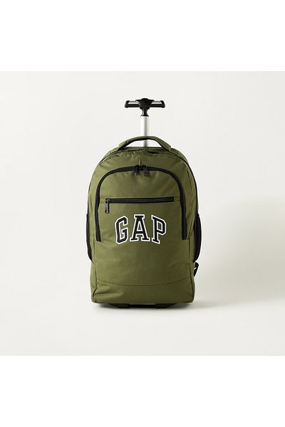 GAP 18-inch Solid Trolley Backpack with Retractable Handle - 30x16x46 cms