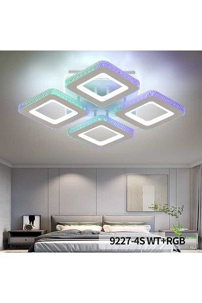 Jiju JIJU® Digital Smart LED Chandelier, 2.4G WiFi Remote Control 3 Lights Dimmable