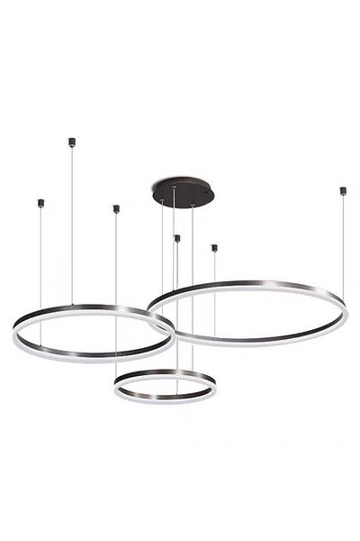 LightPlanet Brown Led Chandelier 3 Lights With 2.4g Wifi Remote Control Light/cold/warm/neutral Intensity