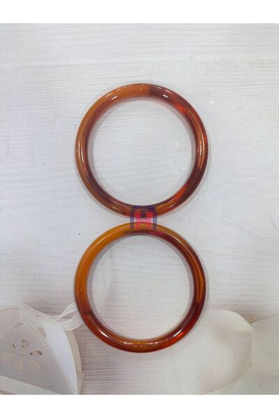 miraylahobi Bambu Görünümlü Plastik Çanta Sapı M19 1 Çift 10 cm