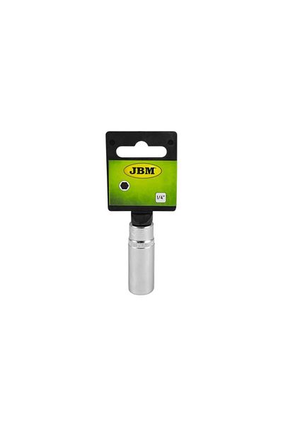 JBM Long Hexagonal Tubular 50Mm Chrome Plated 1/4` 4 Mm Jbm