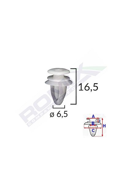 ROMİX Clips Capac Oglinda Pentru Opel Set 10 Buc