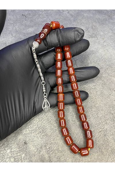 Mos Tespih High-End Stick Squeeze Amber Prayer Beads