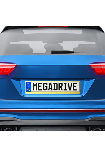 Mega Drive Mega Drive Gold License Plate Holder 1 Piece