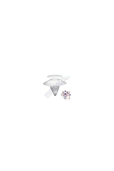 ROMİX Clips Tapiterie Pentru Ford - Alb Set 10 Buc