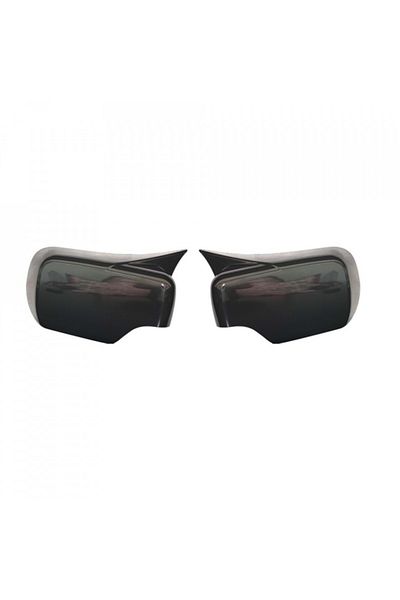CED AUTO TRADE Capace oglinda compatibile cu BMW seria 3 E46 1998-2005 Negru lucios Batman Style