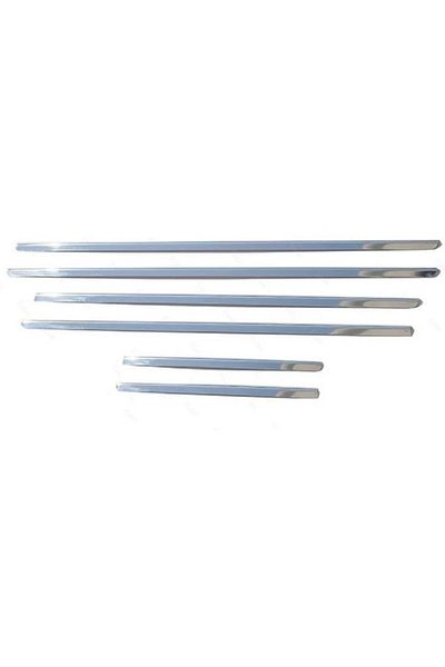 CED AUTO TRADE Set 6 ornamente inox chedere geam compatibil cu Mitsubishi ASX 2010->