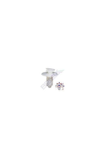 ROMİX Clips Tapiterie Pentru Fiat/Lancia/Alfa Romeo/Peugeot - Alb Set 10 Buc
