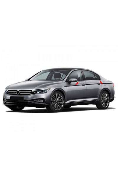 CED AUTO TRADE Set of 4 stainless steel window trims for VW Passat B8 2019->