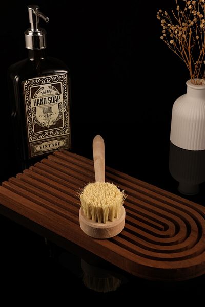 TheBRo Tampiko Herbal Natural Fruit and Vegetable Cleaning Brush-Tampiko Herbal Handle Dishwashing Brush