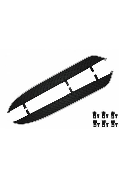 CED AUTO TRADE Side Steps compatible with Land Rover Freelander II 2006-2014