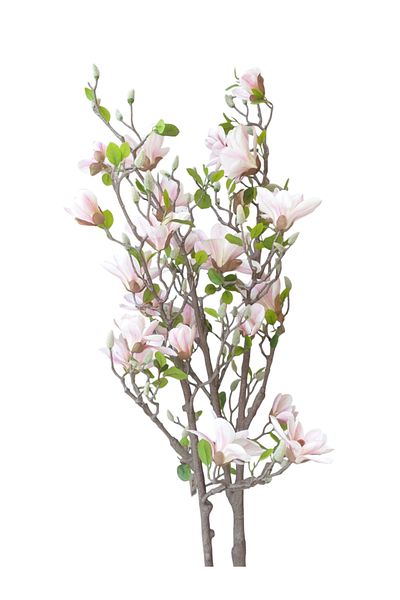 Generic 1.4m Artificial Pink Magnolia Tree