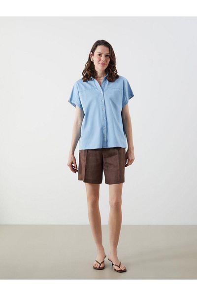 LC Waikiki Cămașă de jeans pentru femei Loose Fit (S5)