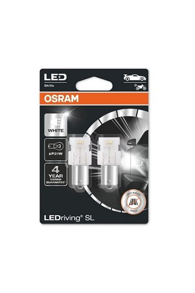 Osram SET 2 BECURI AUXILIARE CU LED 12V (P21W) WHITE 6000K BLI OSRAM