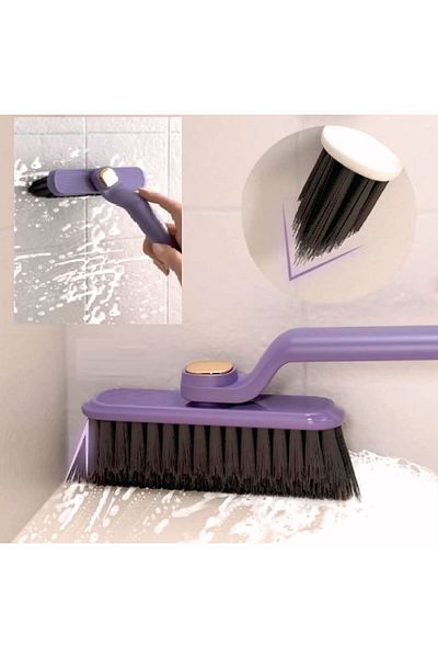 Gritille 360 Degree Rotating Head Narrow Space Corners Detail Cleaning Brush with Tweezers