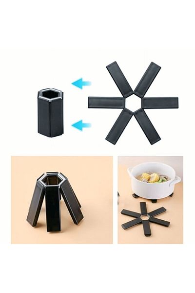 Gritille Foldable Trivet – Fireproof, Non-Slip, Space-Saving – Pan Pot Teapot Base